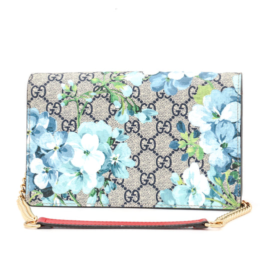 Gucci GG Blooms Supreme Chain Wallet