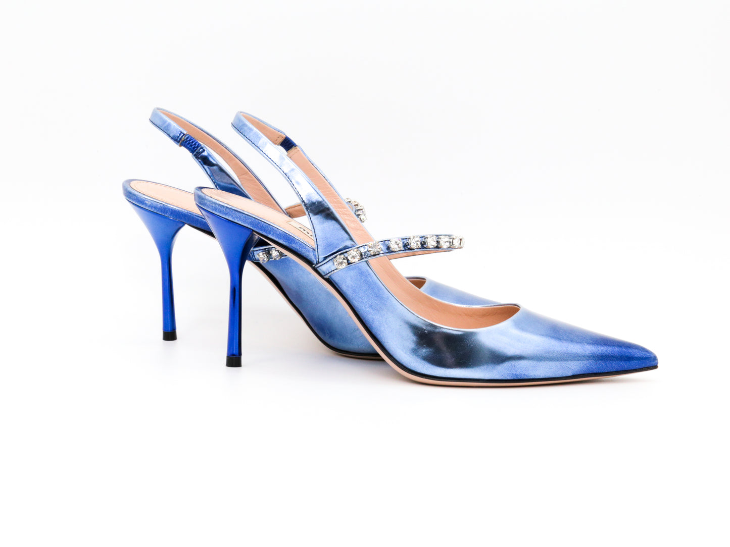 Miu Miu Patten Leather Slingback Pumps