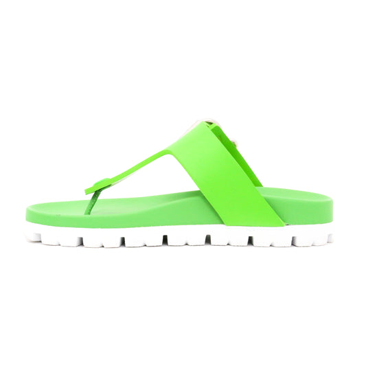 Prada Fussbet Buckle Thong Sandals