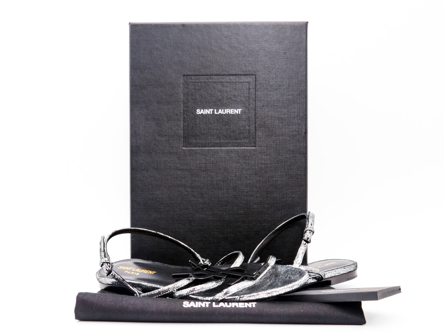 Saint Laurent - YSL Calfskin Cassandra Sandals