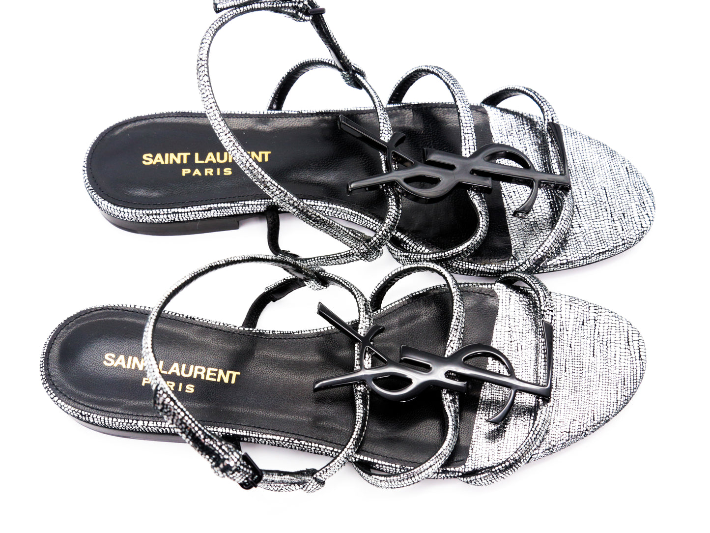 Saint Laurent - YSL Calfskin Cassandra Sandals