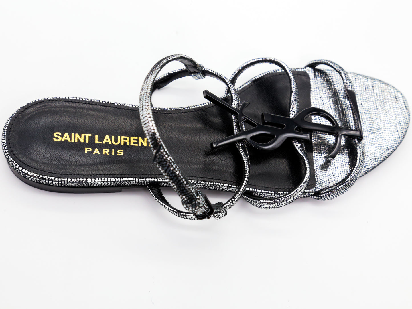 Saint Laurent - YSL Calfskin Cassandra Sandals