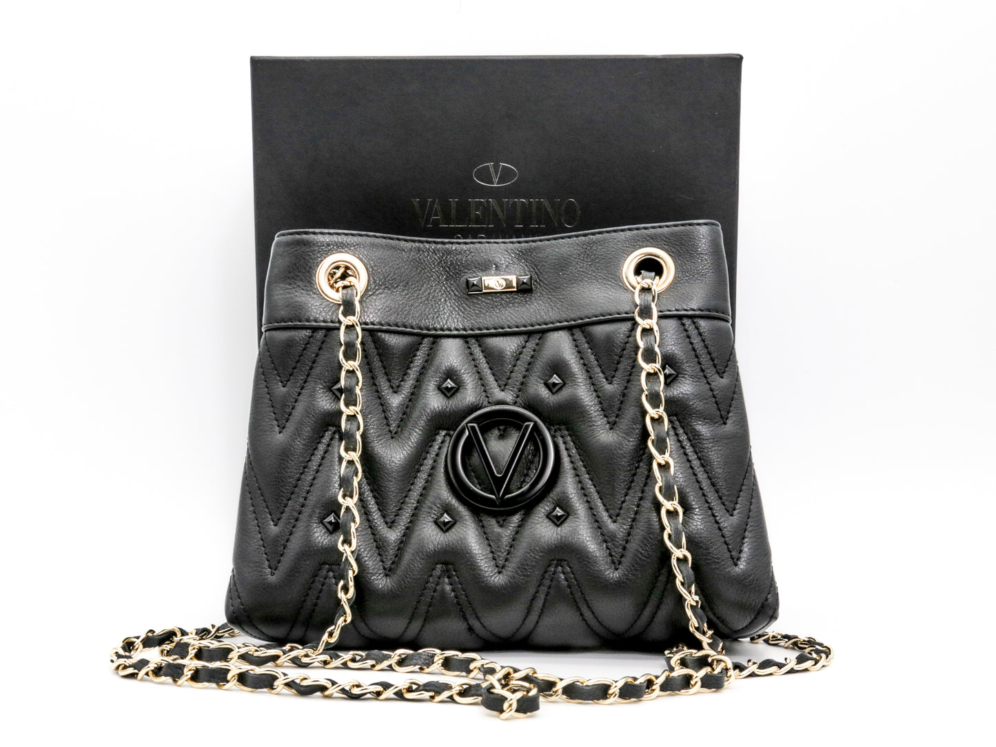 Valentino by MARIO VALENTINO Rita diamond leather shoulder bag