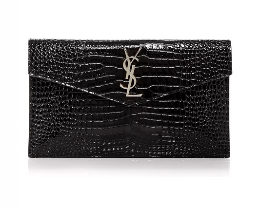 Saint Laurent Uptown Leather Clutch