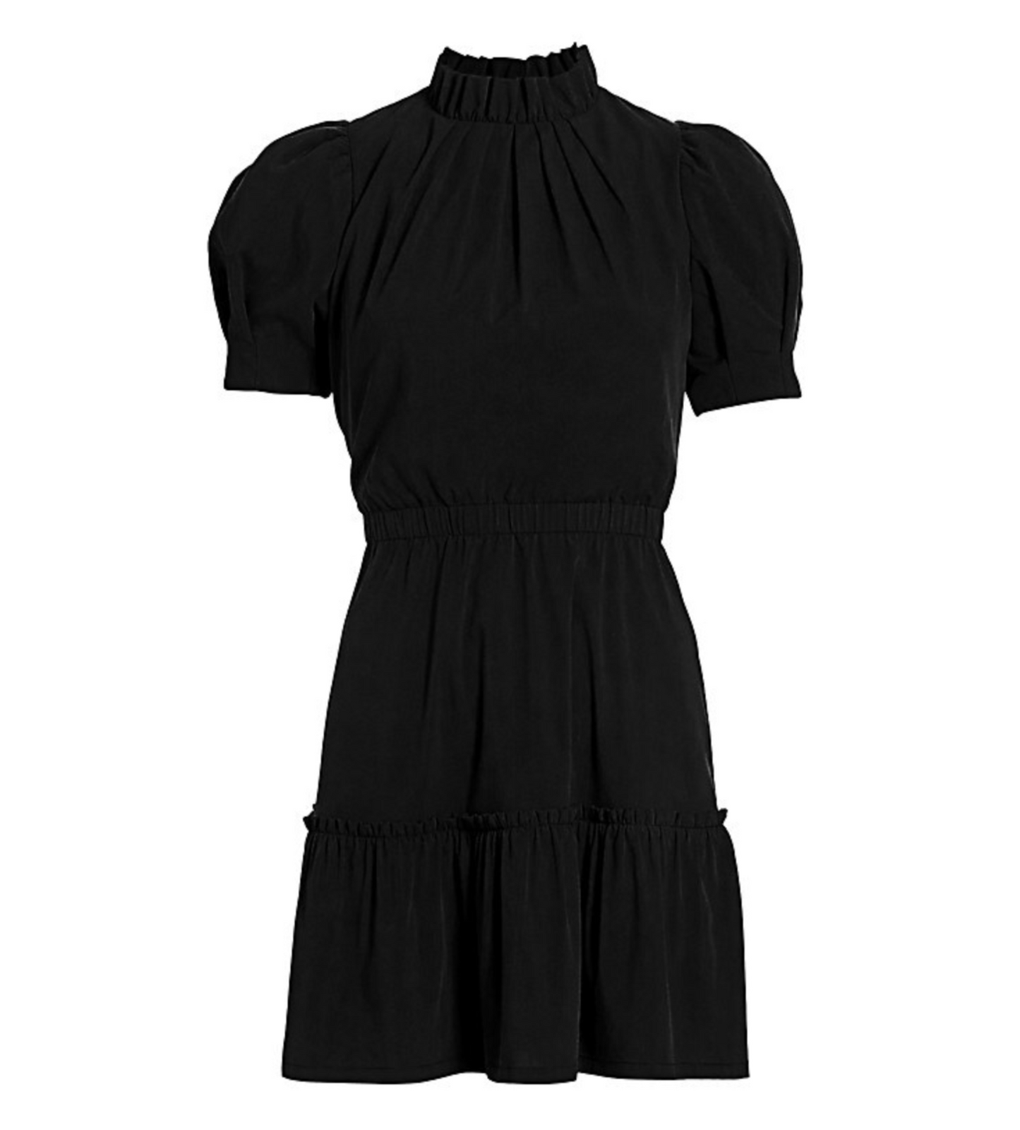 Alice + Olivia Vida Puff-Sleeve Mini Dress