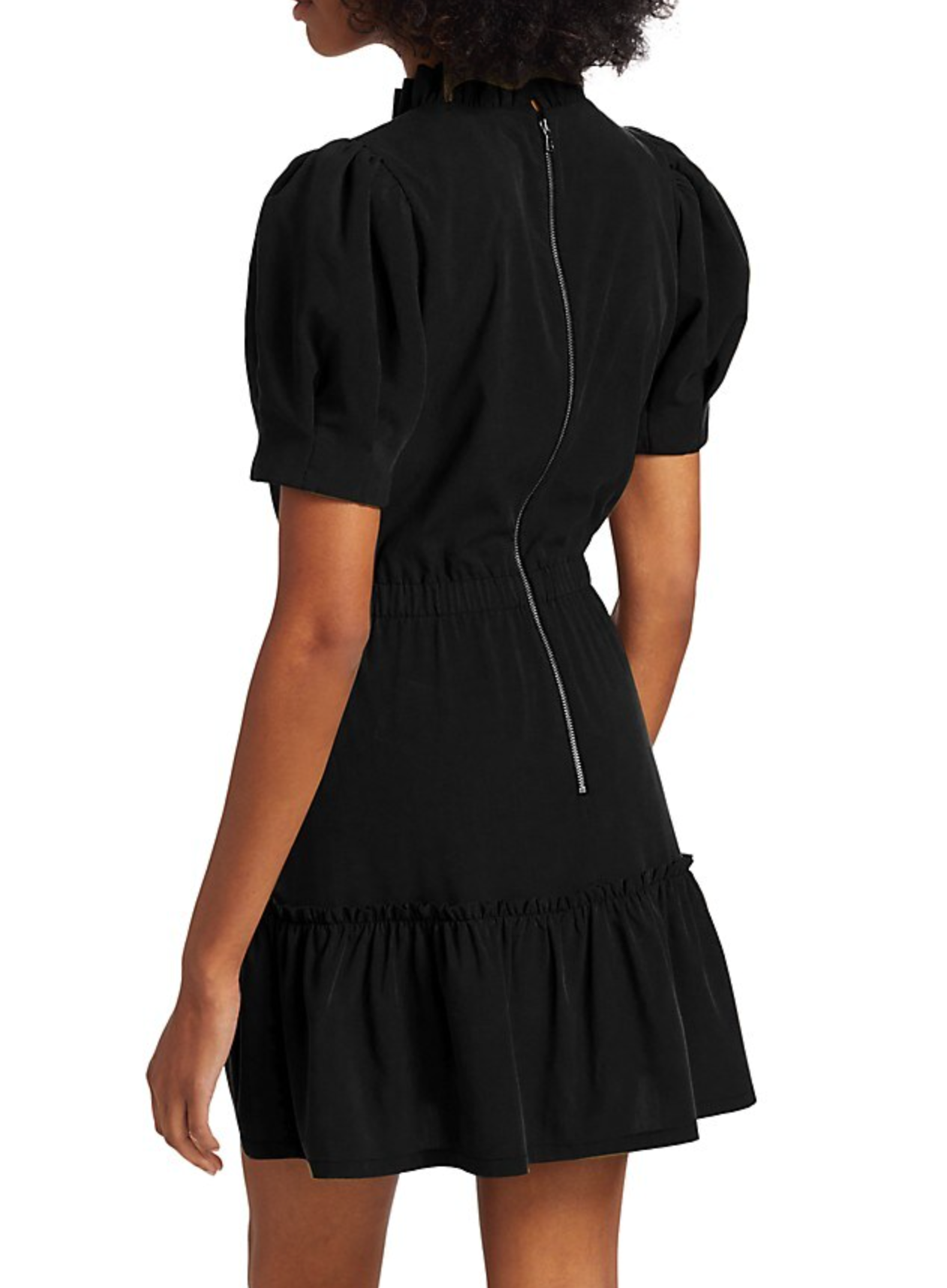 Alice + Olivia Vida Puff-Sleeve Mini Dress