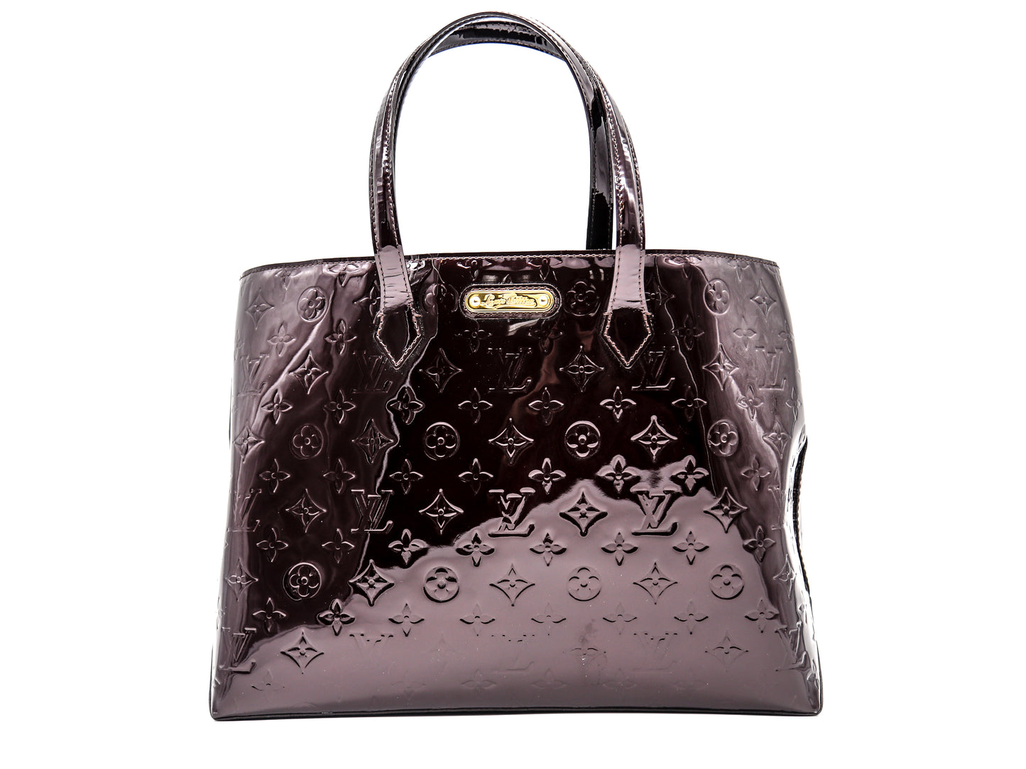 Louis Vuitton Wilshire Handbag Monogram Vernis MM