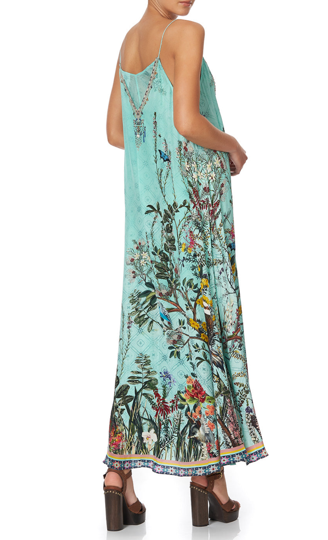 Camilla Millas Backyard Long Dress With Sheer Underlay