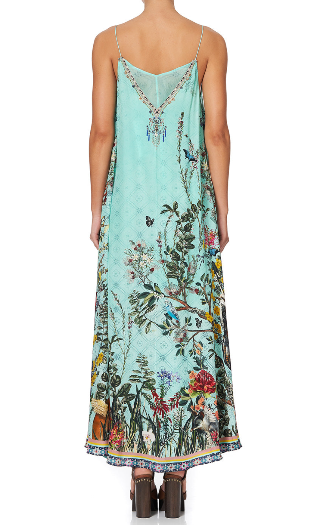 Camilla Millas Backyard Long Dress With Sheer Underlay