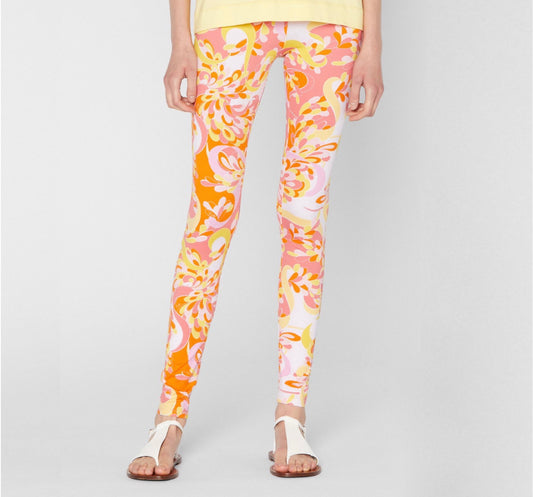 Emilio Pucci Lilly Print Leggings in pink