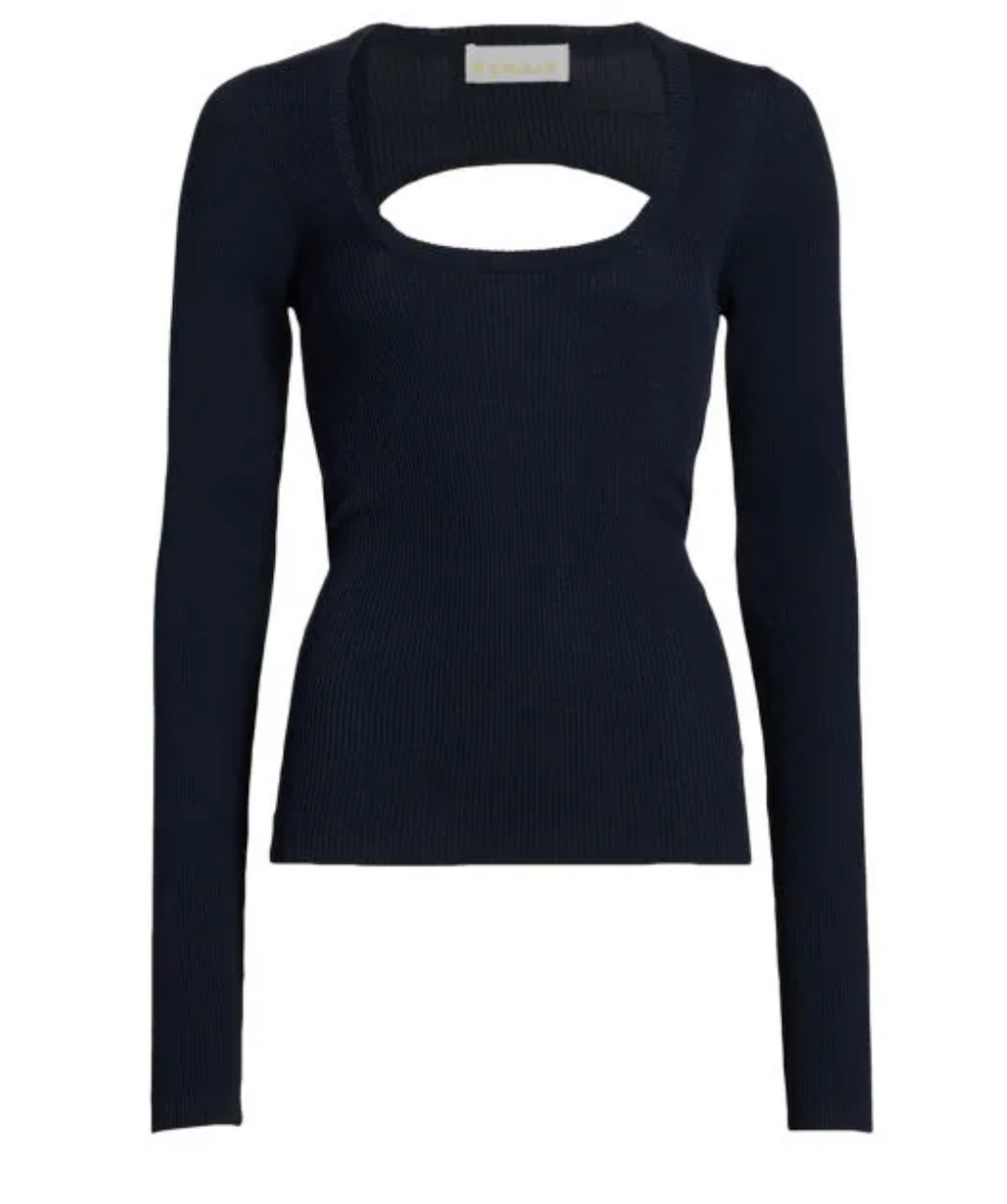 REMAIN BIRGER CHRISTENSEN Serena Cutout Rib Knit Top