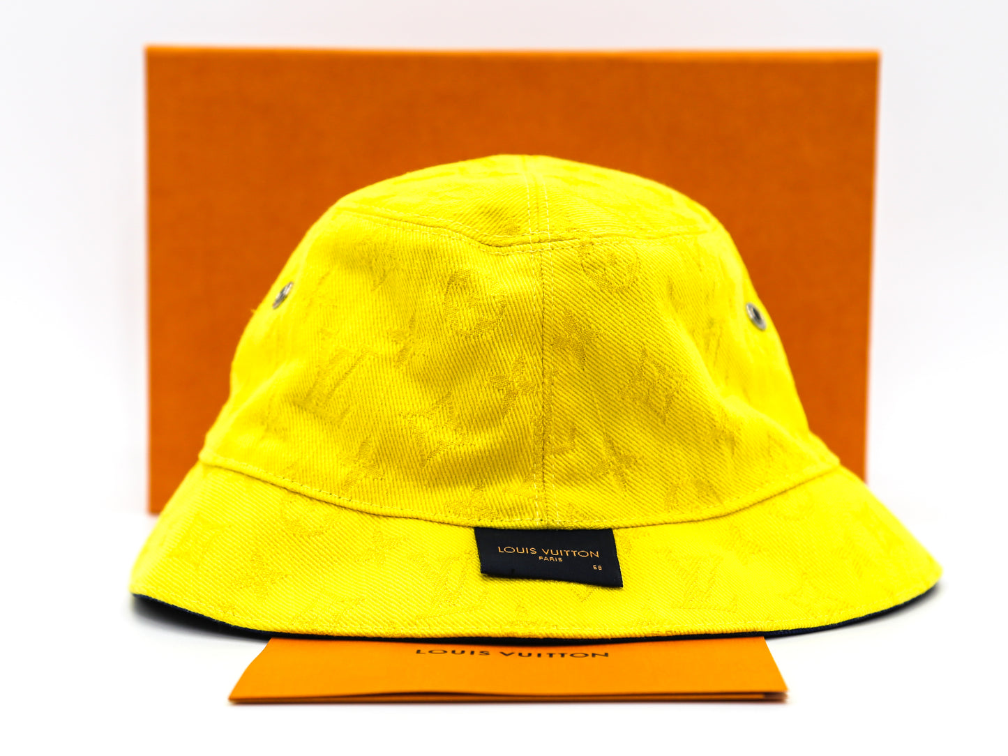 Louis Vuitton Everyday Yellow Monogram Reversible Bucket Hat