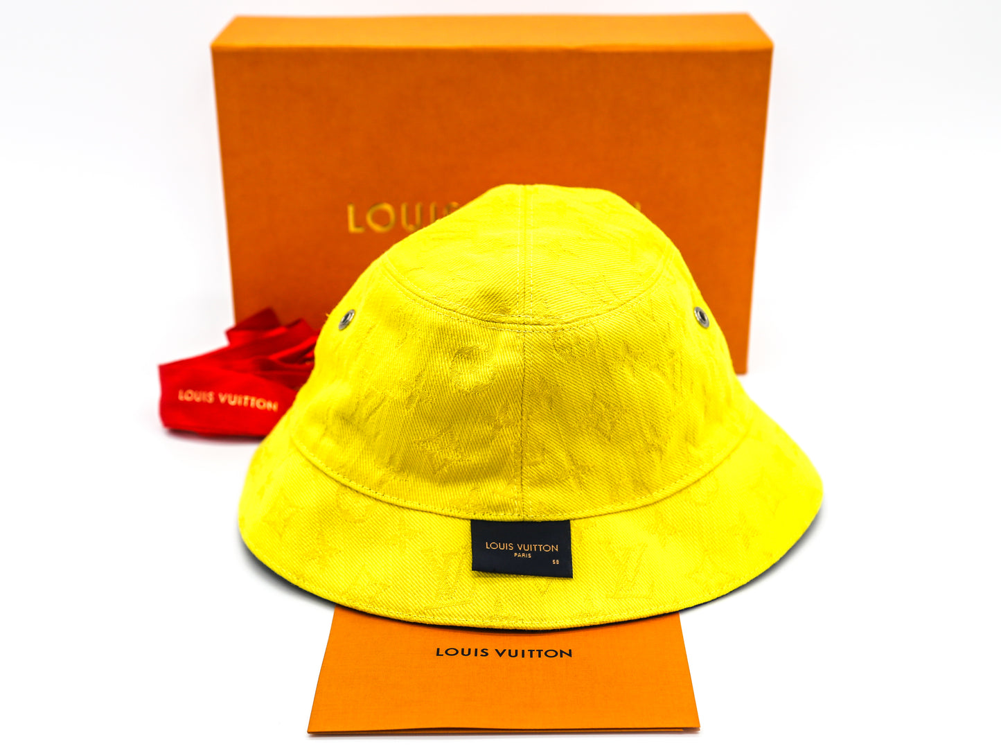 Louis Vuitton Everyday Yellow Monogram Reversible Bucket Hat