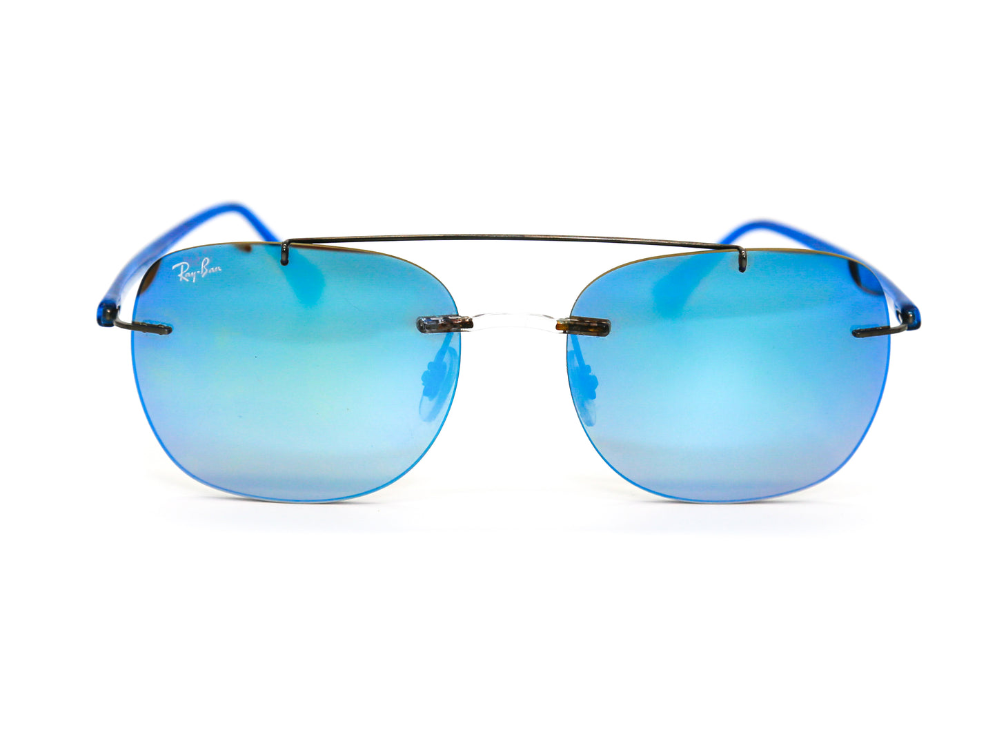 Ray-Ban Blue Gradient Mirror Square Sunglasses