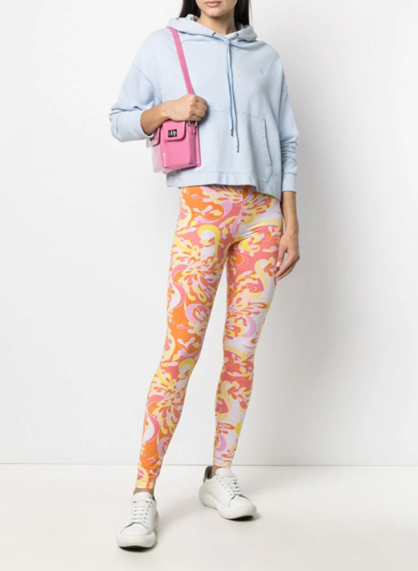 Emilio Pucci Lilly Print Leggings in pink