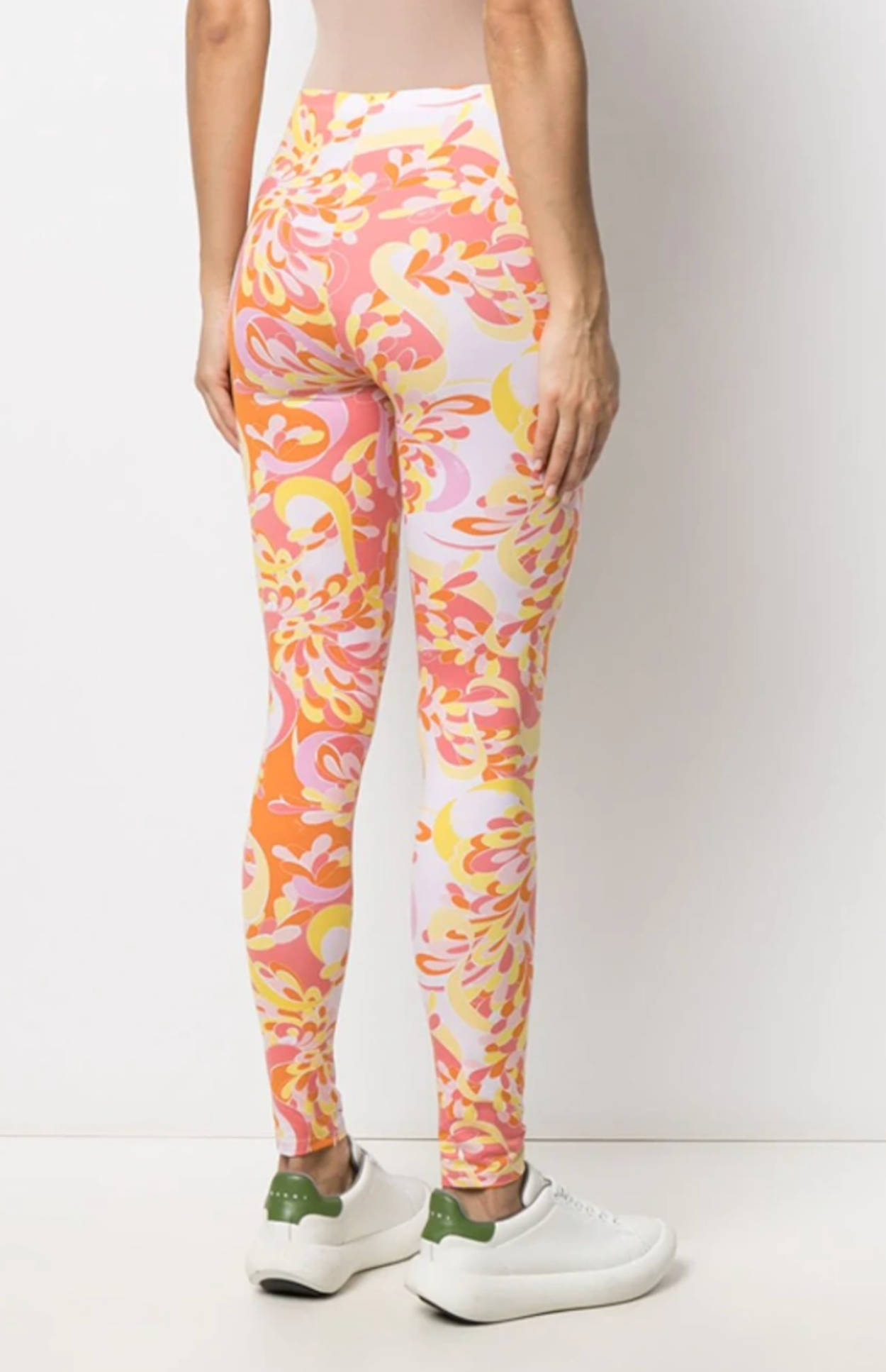 Emilio Pucci Lilly Print Leggings in pink