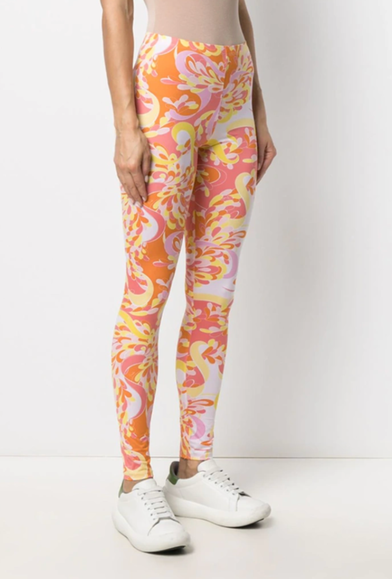 Emilio Pucci Lilly Print Leggings in pink