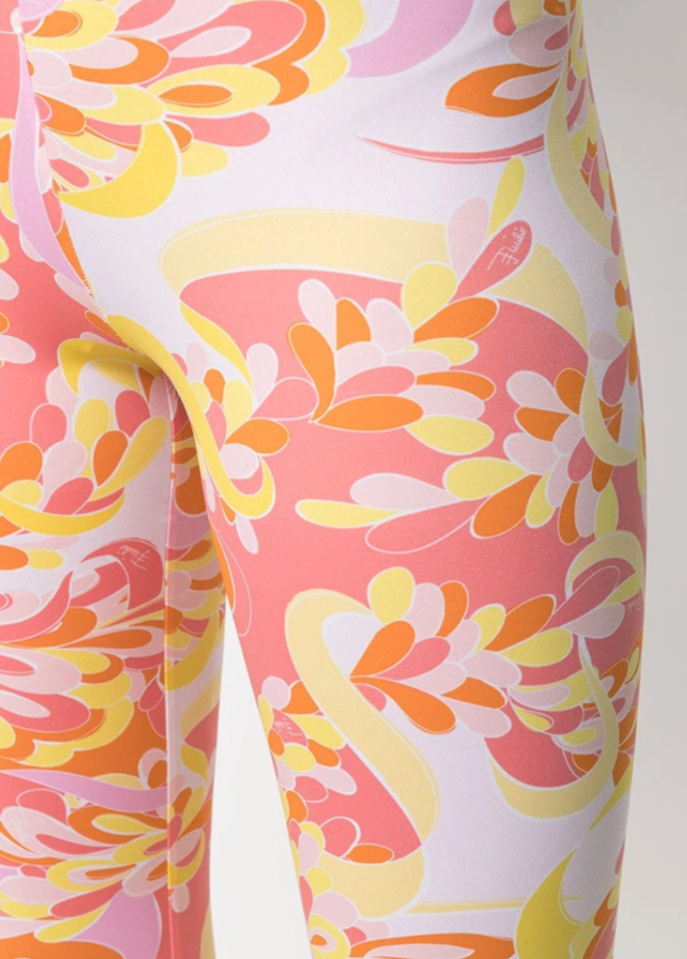 Emilio Pucci Lilly Print Leggings in pink