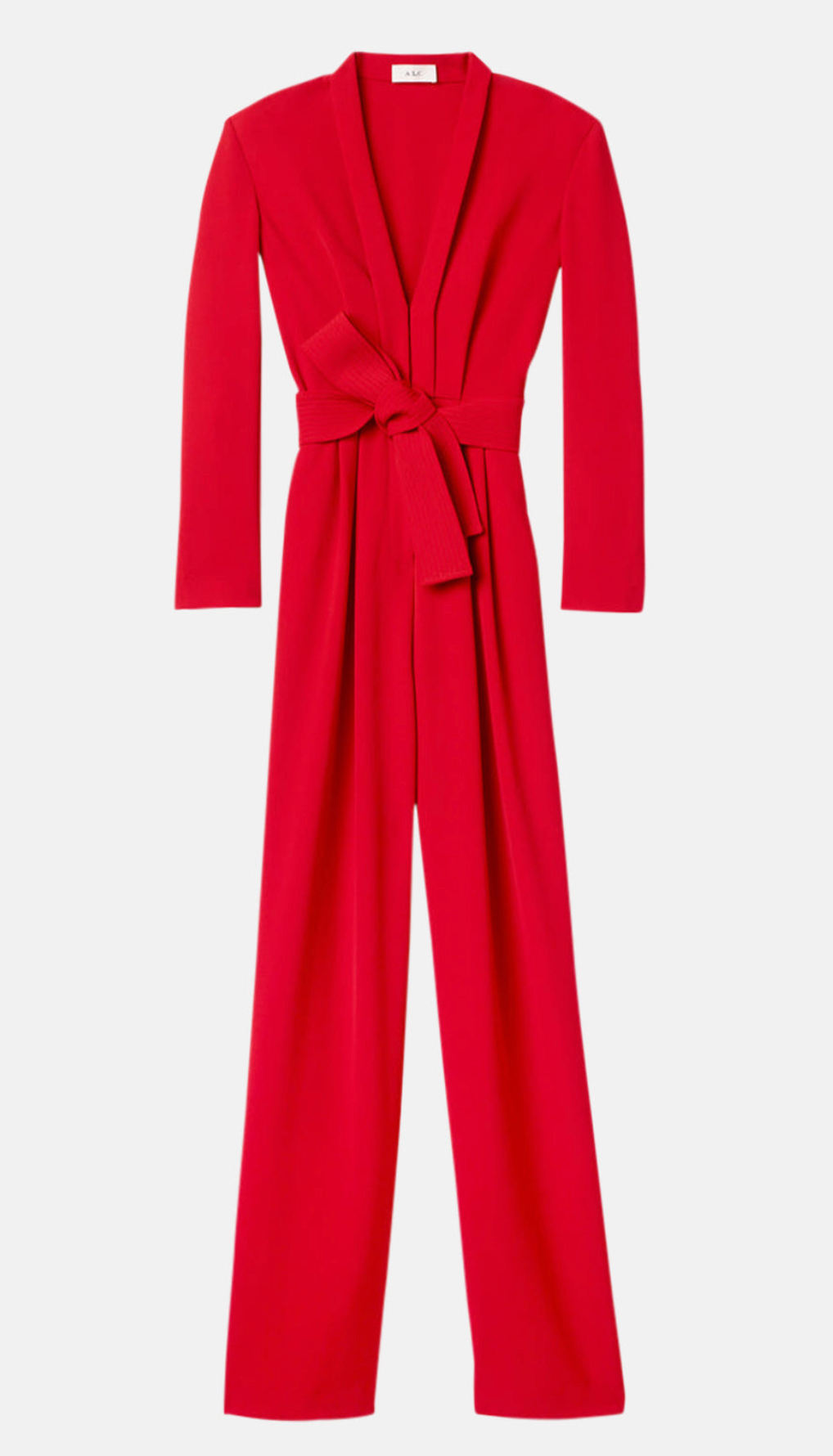 A.L.C. Kieran II Deep V-Neck Wide-Leg Jumpsuit