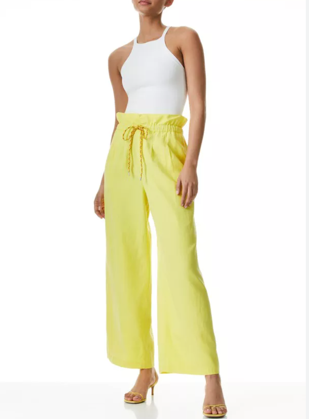 Alice + Olivia Sunbeam Paperbag Henry Crop Pant