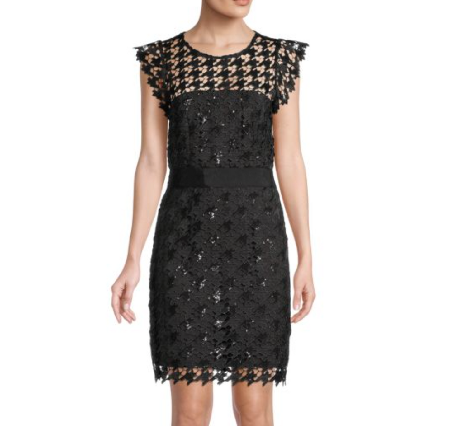 Milly Herringbone Sequin Dress