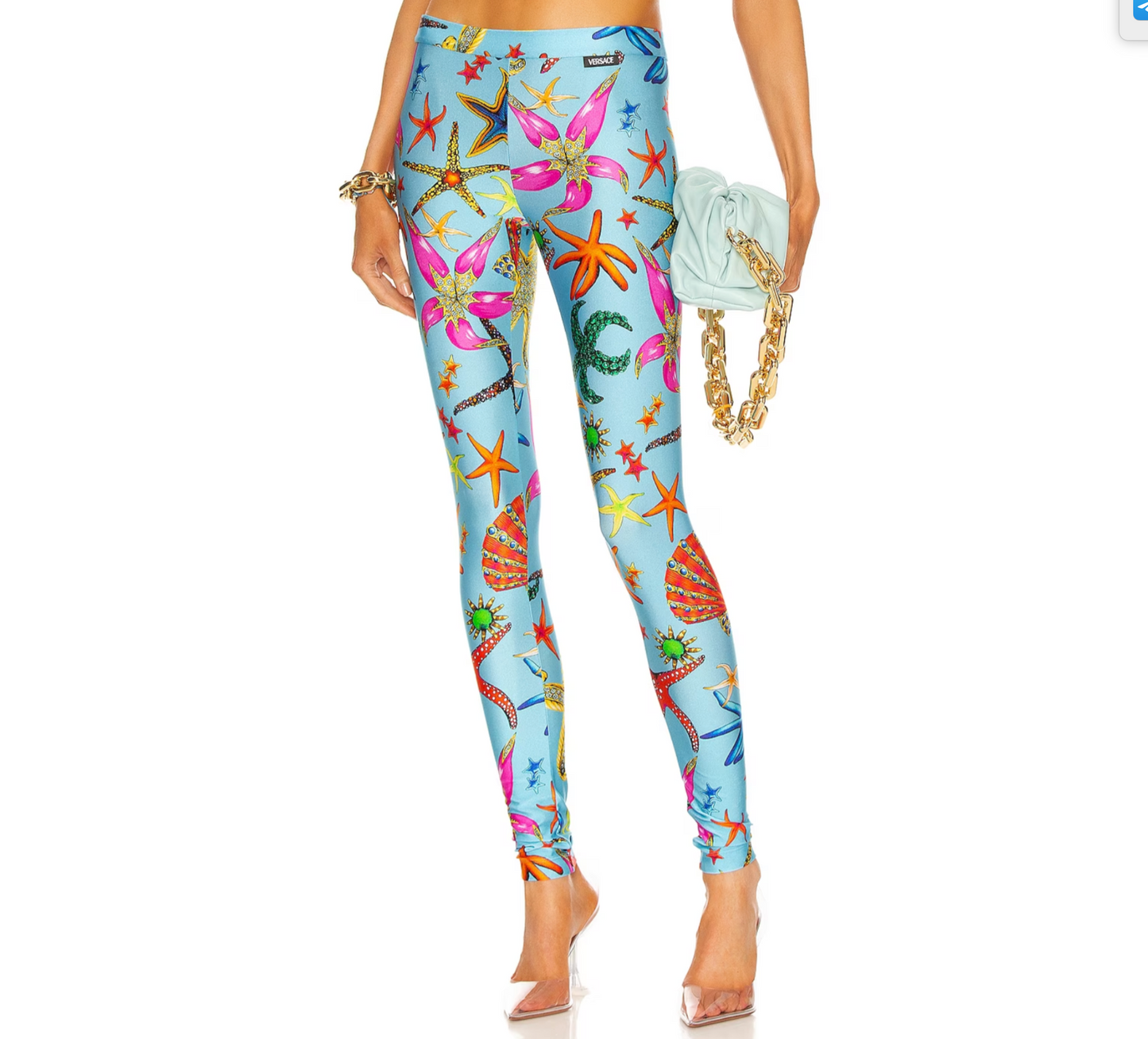 Versace Trésor De La Mer Print Leggings