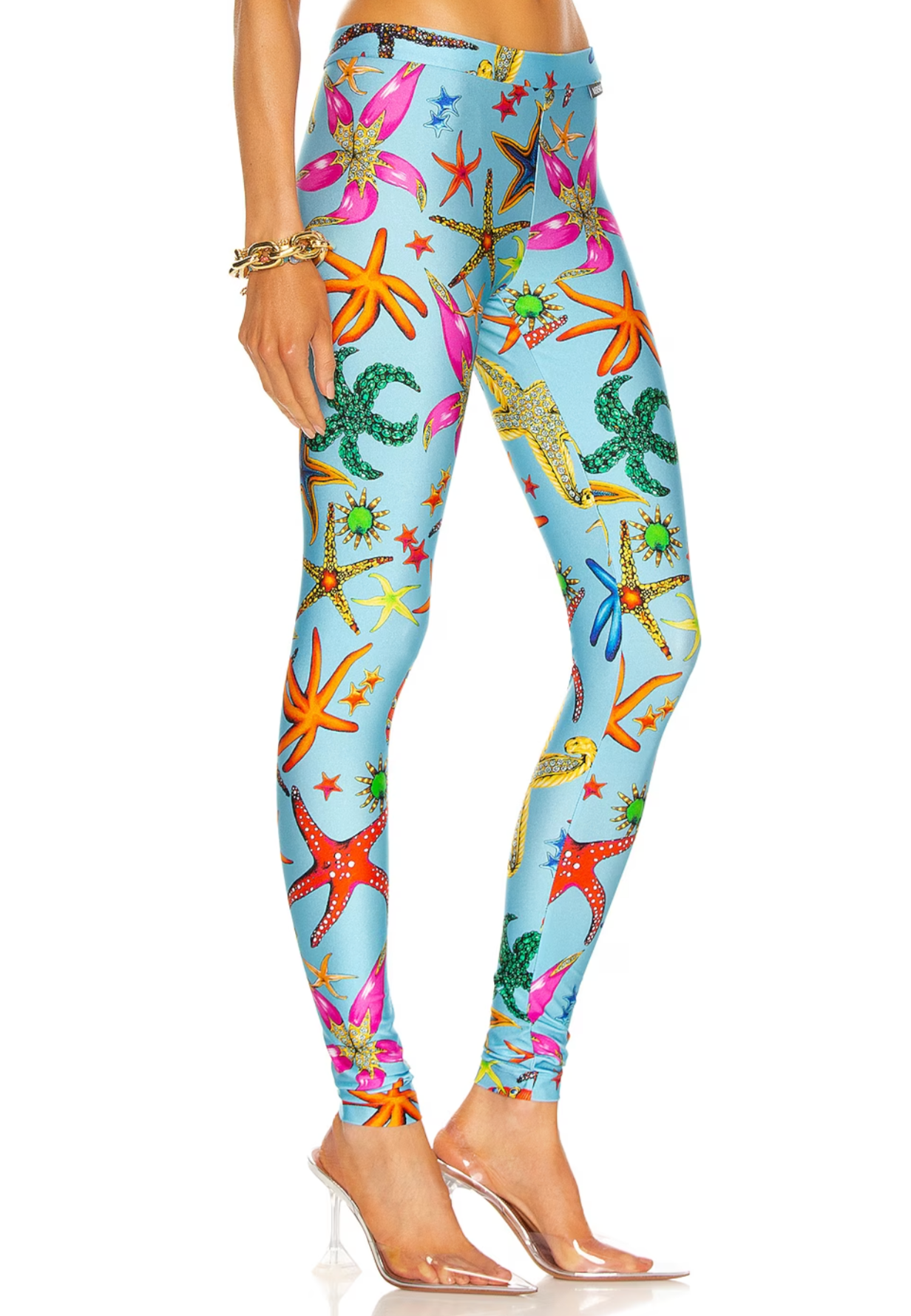 Versace Trésor De La Mer Print Leggings