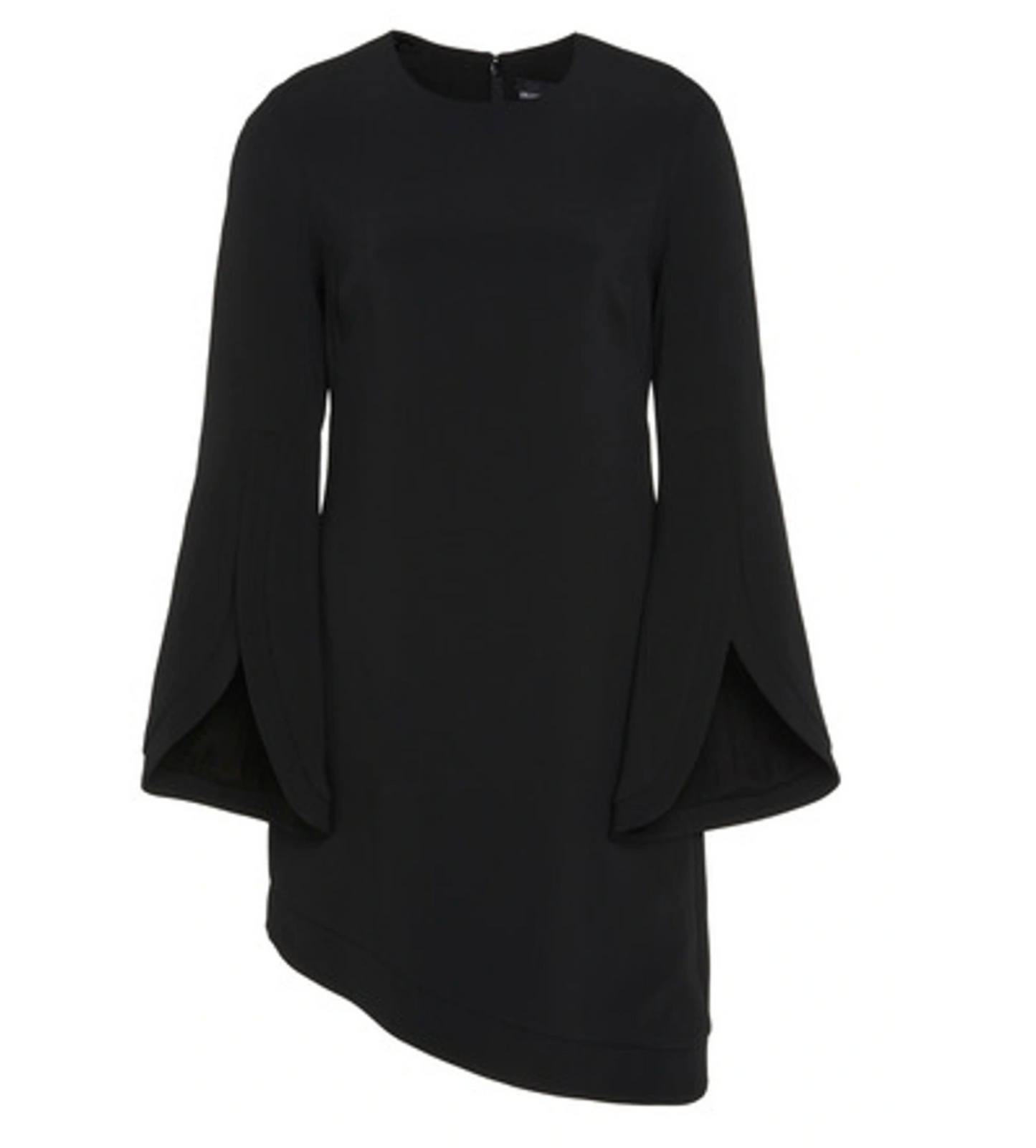 Brandon Maxwell Asymmetrical Split Long Sleeve Dress 