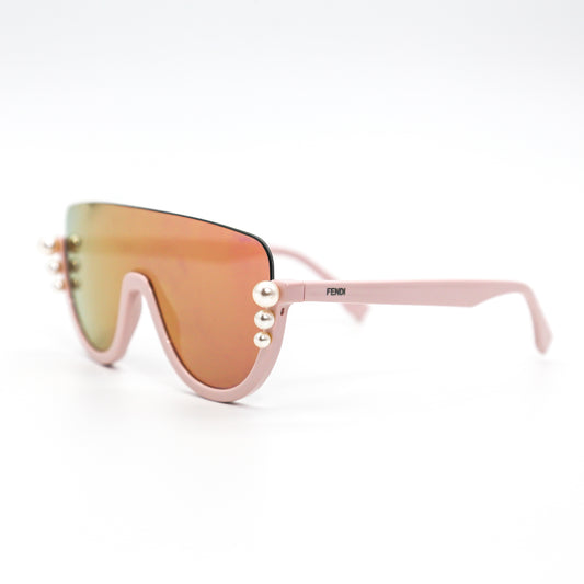 Fendi Pink 'Ribbons And Pearls' Sunglasses