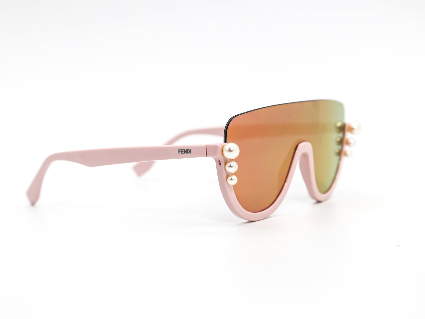 Fendi Pink 'Ribbons And Pearls' Sunglasses