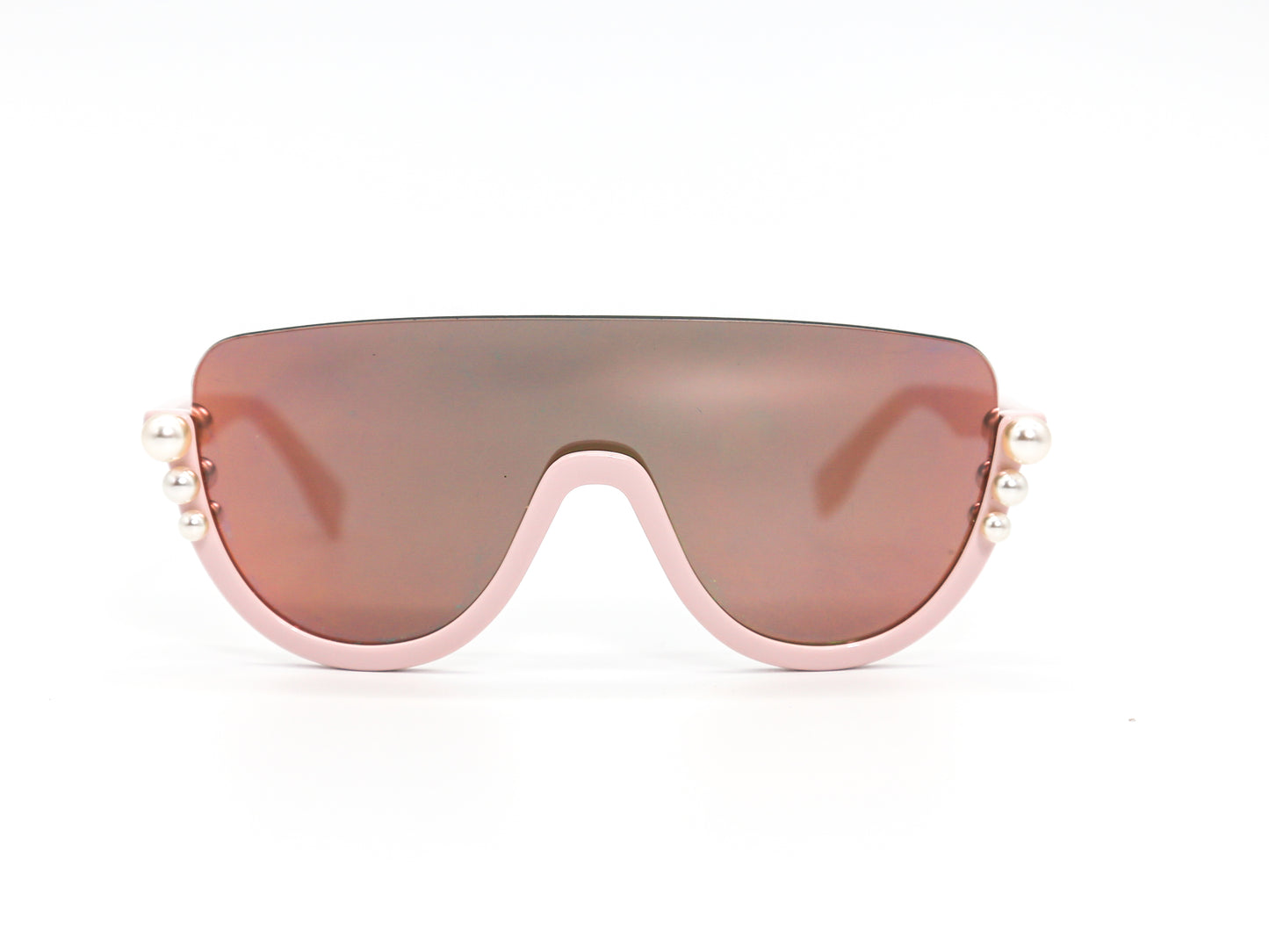 Fendi Pink 'Ribbons And Pearls' Sunglasses