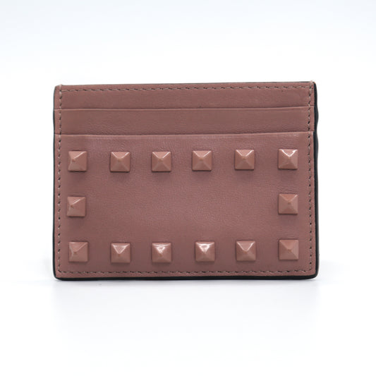 Valentino Garavani Rockstud Calfskin Cardholder