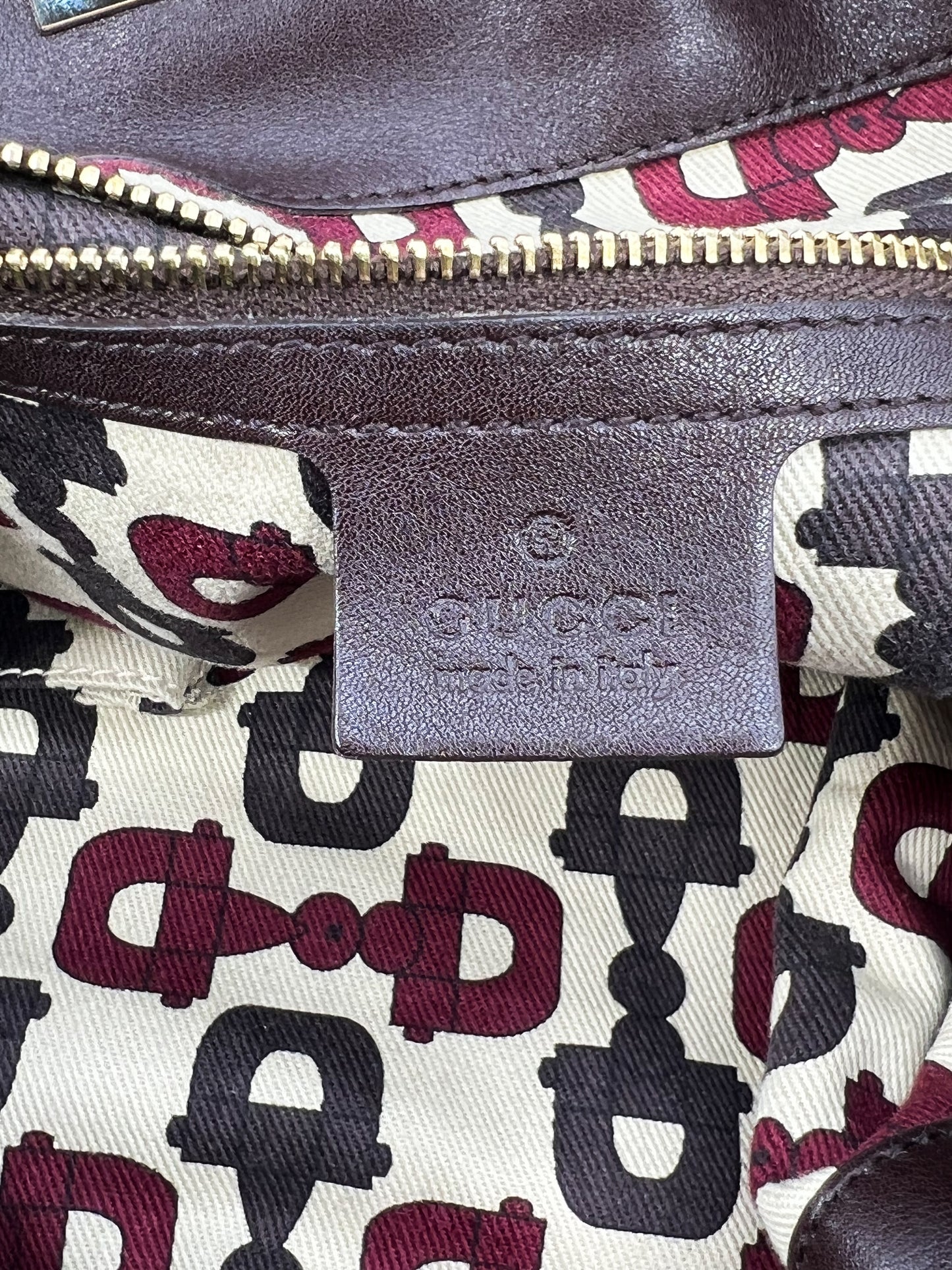 Gucci Guccissima Leather Indy Medium Babouska Hobo Bag