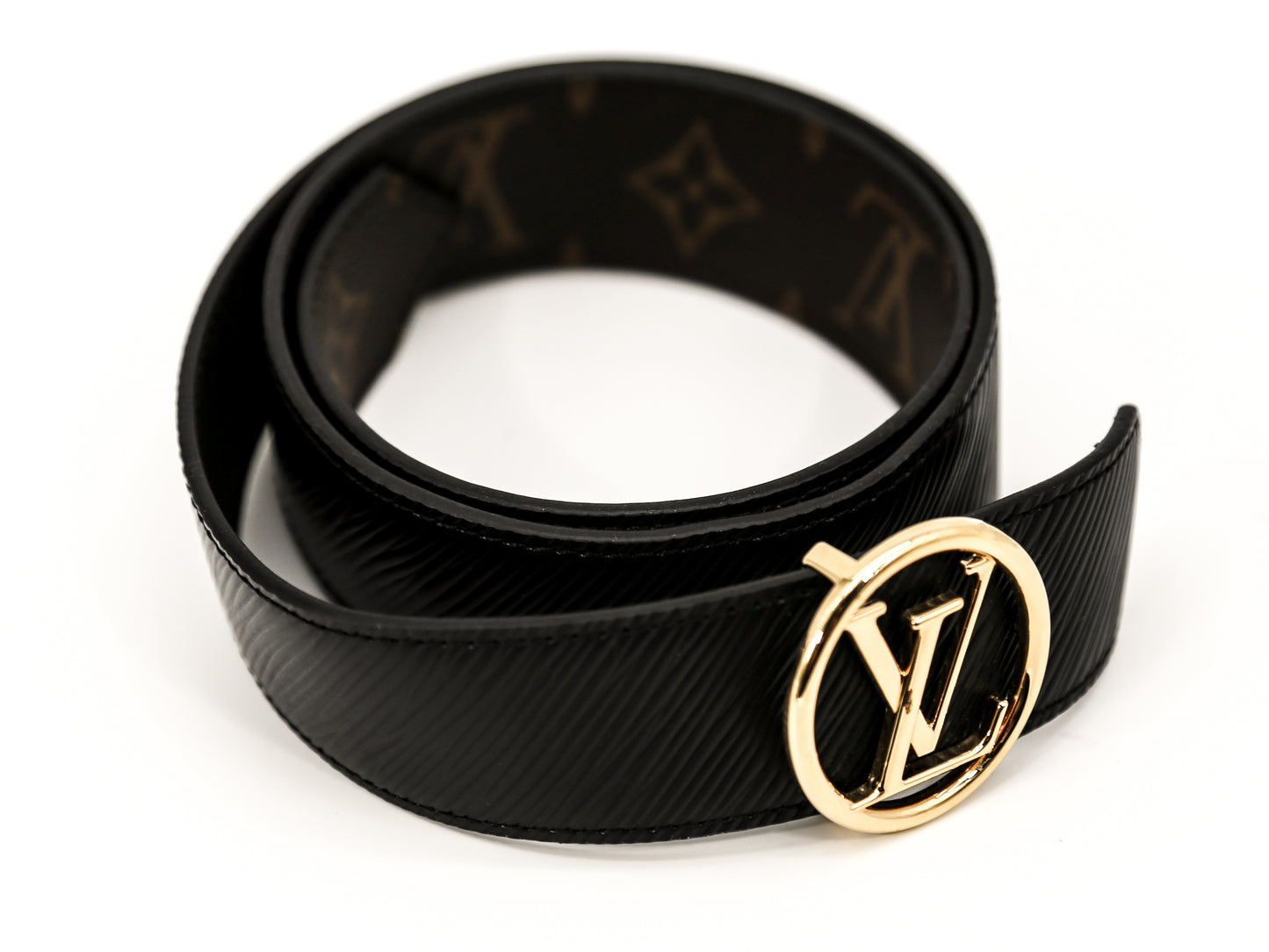 Louis Vuitton LV Circle 35mm Reversible Belt Sz 75/30