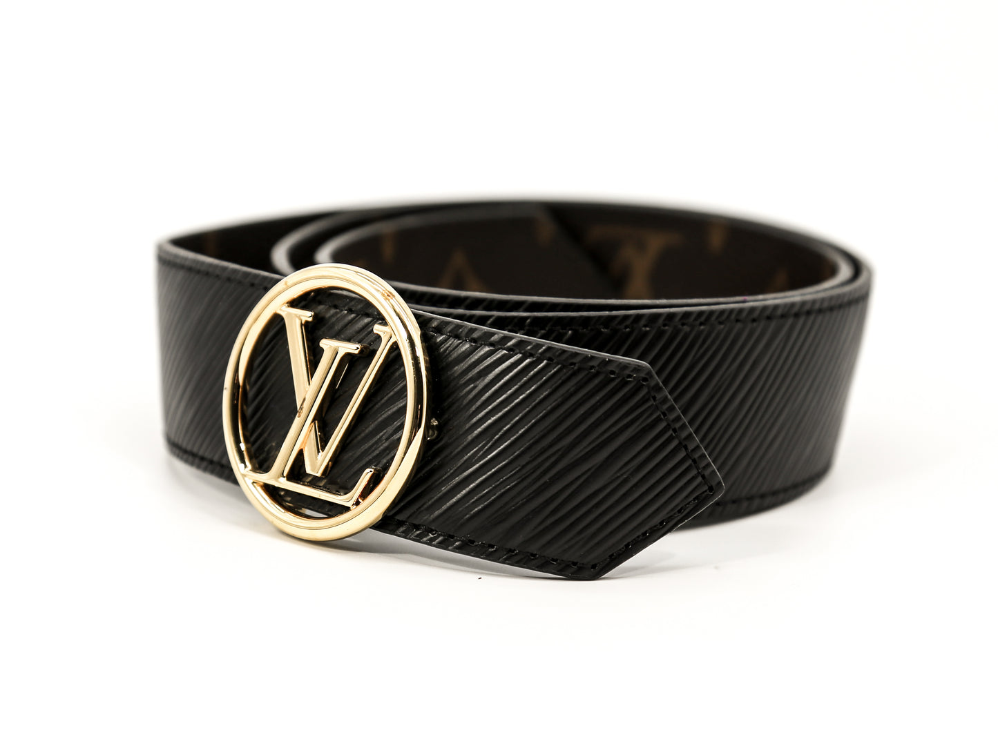 Louis Vuitton LV Circle 35mm Reversible Belt Sz 75/30